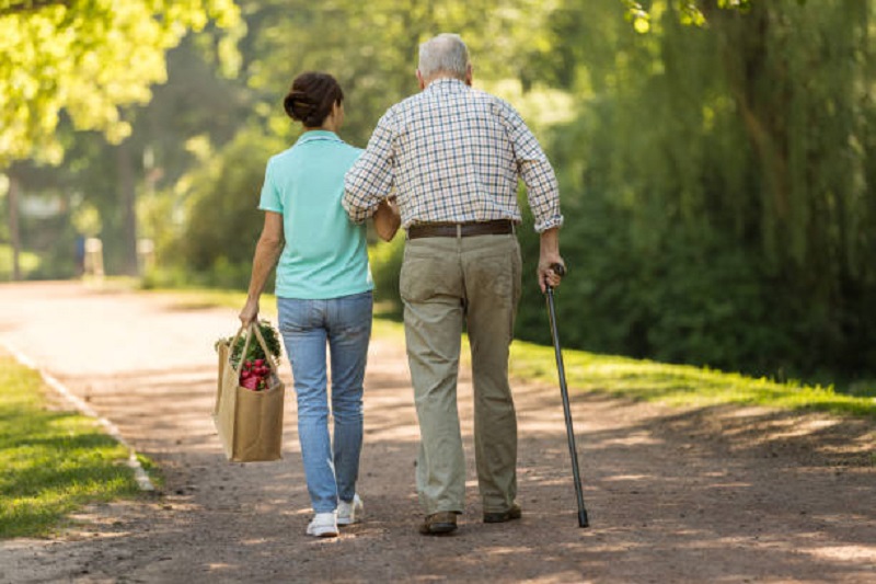 Going for a walk with Aged Care Services in Mitcham