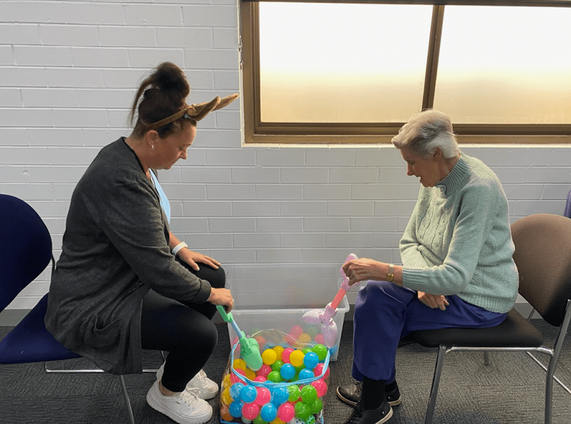 Playing games at Home Aged Care Services Social Programs